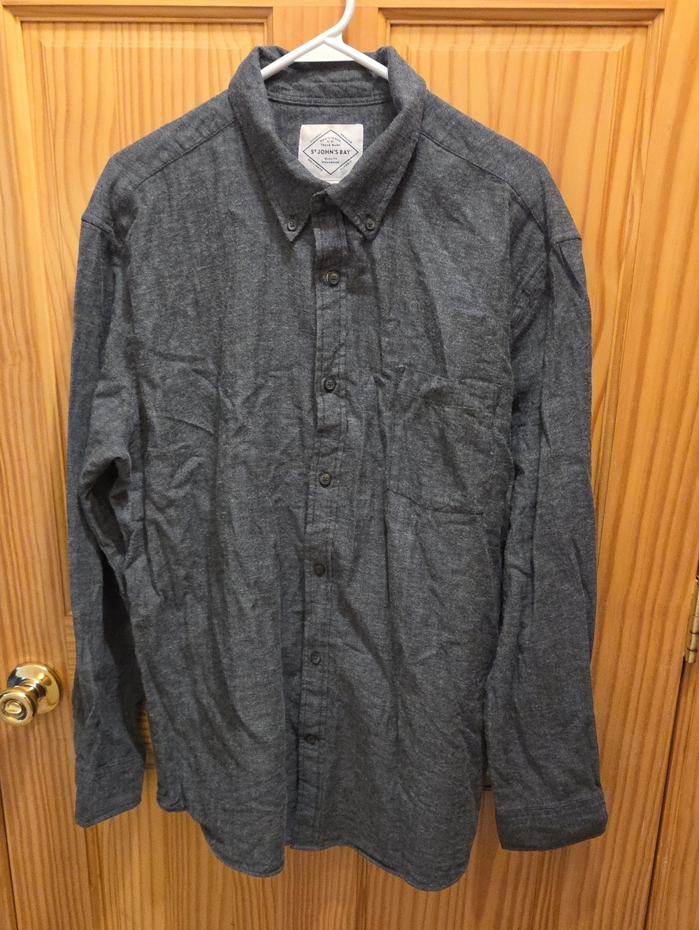 St. John's Bay Men's Dark Gray Lightweight Shirt Jacket